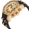 Invicta 23427 Men's Pro Diver Gold Dial Yellow Steel & Silicone Strap Chronograph Watch - 3 of 4