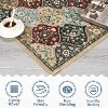 coucheta Washable Vintage Area Rugs, Non-Slip Stain-Resistant Ultra-Soft Low Pile Carpet, Easy to Clean Indoor Rugs, for Office, Bedroom, Living Room - 4 of 4