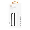 Reiko iPhone X/iPhone XS Hard Glass TPU Case with Tempered Glass Screen Protector in Clear Black - 4 of 4