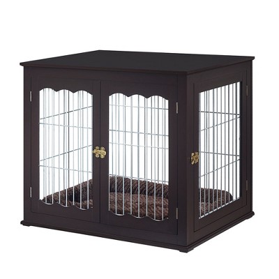 unipaws Wooden Wire Pet Crate
