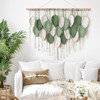 Aoibox Large Macrame Wall Hanging, Boho Leaves Tapestry, Handmade Woven Decor, Bohemian Wall Art for Bedroom, Living Room, Nursery, 39"W x 29.5"L - 3 of 4
