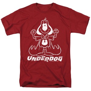 Underdog Outline Under Adult T-Shirt - 1 of 4