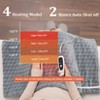Extra Large Heating Pad for Back & Shoulder, 33"x17" Electric Heated Pad, 4 Temperature Settings, 2H Auto Shut Off, Machine Washable,  Grey - 3 of 4