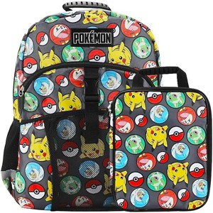 Pokemon All-Over Print 2-Piece 16" Premium Backpack & Utility Case Set For School And Travel for boys - 1 of 4