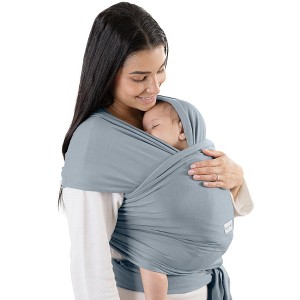 Comfy Cubs Baby Wrap Carrier - Soft and Stretchy Cotton Blend Baby Sling, Hands-Free Infant Carrier - Adjustable One Size Fits All - 1 of 4