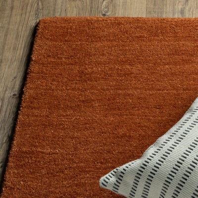 Aniston II Rust Hand-Tufted Wool 5' x 8' Area Rug