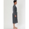 Lars Amadeus Men's Solid Satin Robe Long Sleeve Sleepwear Pajama Bathrobe - 3 of 4