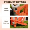 Maggift Patio Accent Chairs Folding Adirondack Chair Patio Comfortable Set for Patio Garden - 4 of 4