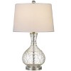Cal Lighting 150W Nador Glass Table Lamp With Taper Drum Hardback Fabric Shade - 2 of 3