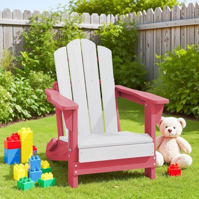 Hyleory Kids' Outdoor Adirondack Chair - Durable HDPE Kids' Patio Chair