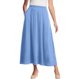 Woman Within Plus Size Petite 7-Day Maxi Skirt - 1 of 4