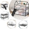 NicBex Twin Over Twin Bunk Bed with Guardrail and Slide,House Twin Loft Bed with Ladder,Modern Bunk Beds,Noise Reduced Bunk Beds for Bedroom - 4 of 4
