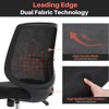 GlasFlength Task and Office Chairs with Support Armrest，Ergonomic, Adjustable，Computer Chair and Gaming Chair, Black, 48"*60"*91" - 2 of 4