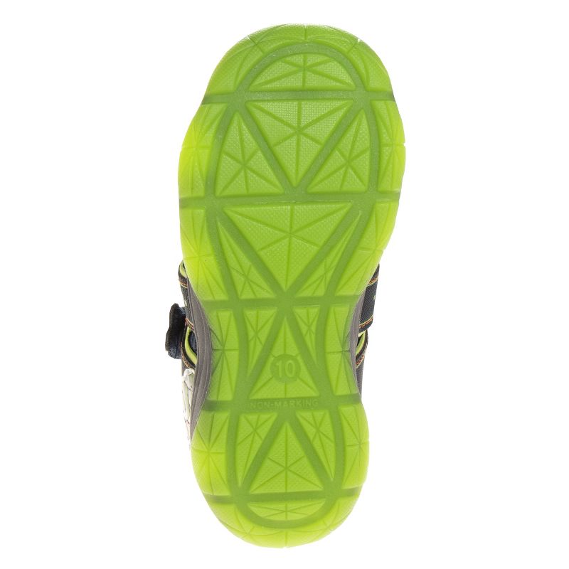 Disney Pixar Toy Story Woody Buzz Summer Sandals with Lights - Beach Pool Water Open Toe slides Adjustable - Green Navy (Toddler / Little Kid), 6 of 9