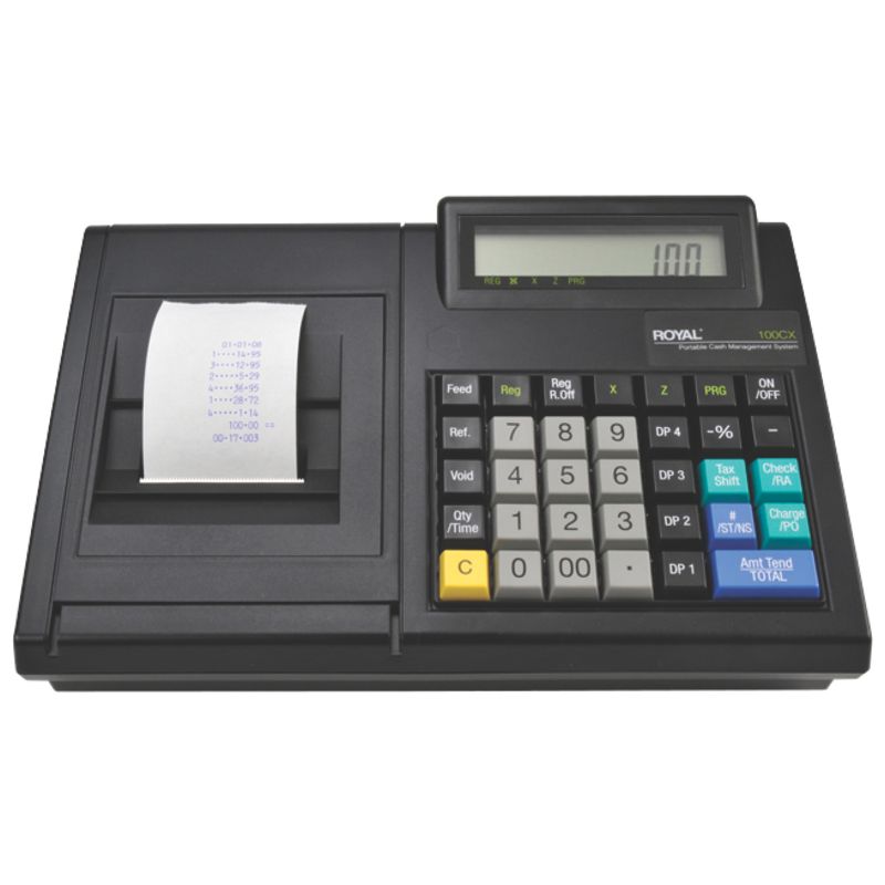 Royal® 100CX Portable Electronic Cash Register, 1 of 5