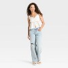 Women's Lace Trim Babydoll Flyaway Tank Top - Wild Fable™ - 3 of 3