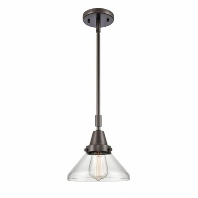 Caden - 1 Light Stem Hung Mini Pendant In Industrial Style-9.13 Inches Tall and 8 Inches Wide