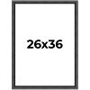 PosterPalooza | Refined Black Picture Frame - UV Acrylic, Foam Board Backing, Hanging Hardware - 2 of 4