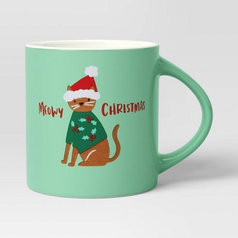 16oz Christmas Stoneware Mama Claus Mug Red - Wondershop™