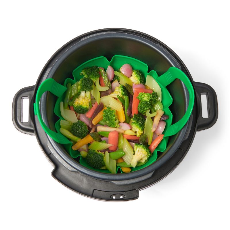 Cuisipro Silicone Vegetable Steamer, Green, 4 of 7