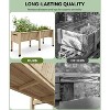 GustoWave 45x23x30in Raised Garden Bed, Elevated Wood Planter Box Stand for Backyard, Patio, Balcony, Planter Raised Beds with Hooks, 300Lb Capacity - 4 of 4