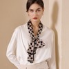 Anna-Kaci Silky Rectangular Neck Scarf with Abstract Print Border Design for Versatile Styling - 3 of 3