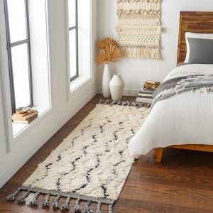 Hauteloom Sangerville Wool Living Room, Bedroom Area Rug - Bohemian, Transitional - Plush Pile - 1 of 4