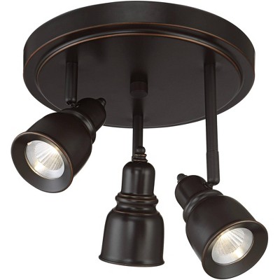 Denise Bronze 3-Head LED Ceiling Track Light Fixture