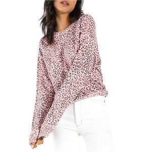 n:philanthropy Womens Lauren Leopard Sweatshirt - 1 of 1