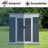 Gulches Outdoor Storage Sheds 6FTx4FT Pent Roof for Backyard, Patio, Garage, Lawn, Grey - 3 of 4