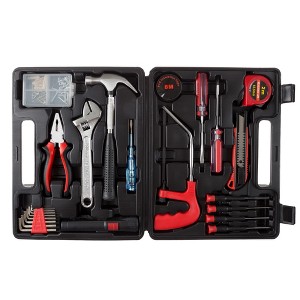 Fleming Supply Household Hand Tool Set With Carrying Case - Black, 65pcs - 1 of 4
