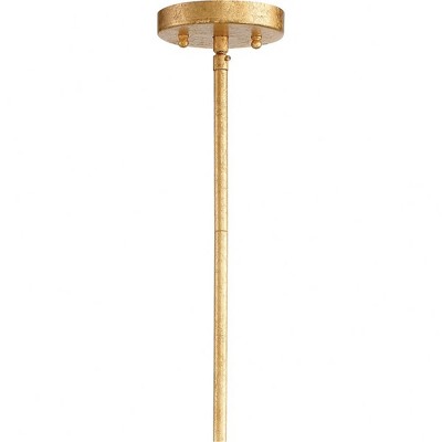 Renaissance Gold Globe Pendant Light with Crystal Accents