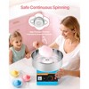 VEVOR Cotton Candy Machine Commercial, 1000W Electric Candy Floss Maker, Easy Use with 15 inch Stainless Steel Bowl and Sugar Scoop, Blue - 3 of 4