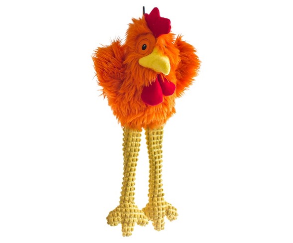TrustyPup Hen Plush Dog Toy - Orange - M