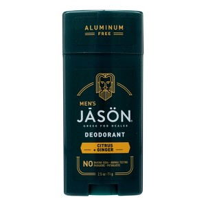 Jason Men's Citrus Ginger Aluminum Free Deodorant Stick - 2.5 oz - 1 of 4