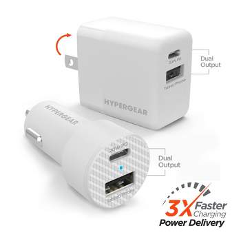 Mobigear - Double USB / USB-C Chargeur voiture Power Delivery