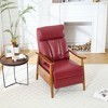 CAVINAS Upholstered Accent Chair with Wooden Frame,Modern Arm Chair,Adjustable Recliner Chair for Bedroom,Reading Room - 2 of 4