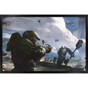 Trends International Halo Infinite - Master Chief Warzone Framed Wall Poster Prints - 1 of 4