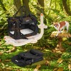 Airline Approved Small Dog Carrier - Collapsible Pet Travel Carrier for Cats and Small Dogs up to 13 lb , 17 x 12 x 12 Inches , Classic Black - 4 of 4