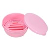 Unique Bargains Round Leakproof Lightweight Portable Soap Holder for Traveling 4 Pcs - 3 of 4