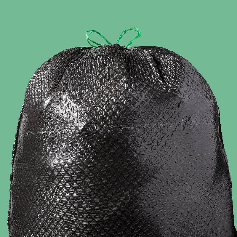 Extra-Strong Large Drawstring Trash Bags - Mint Scent - 30 Gallon/20ct - up &#38; up&#8482;, 2 of 4