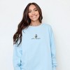 Simply Sage Market Embroidered Just A Cozy Goose Garment Dyed Sweatshirt - 3 of 4
