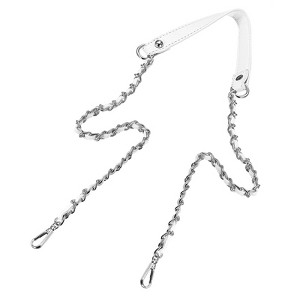 Unique Bargains Metal Corrosion-Resistant PU Leather Purse Flat Chain Strap - 1 of 4