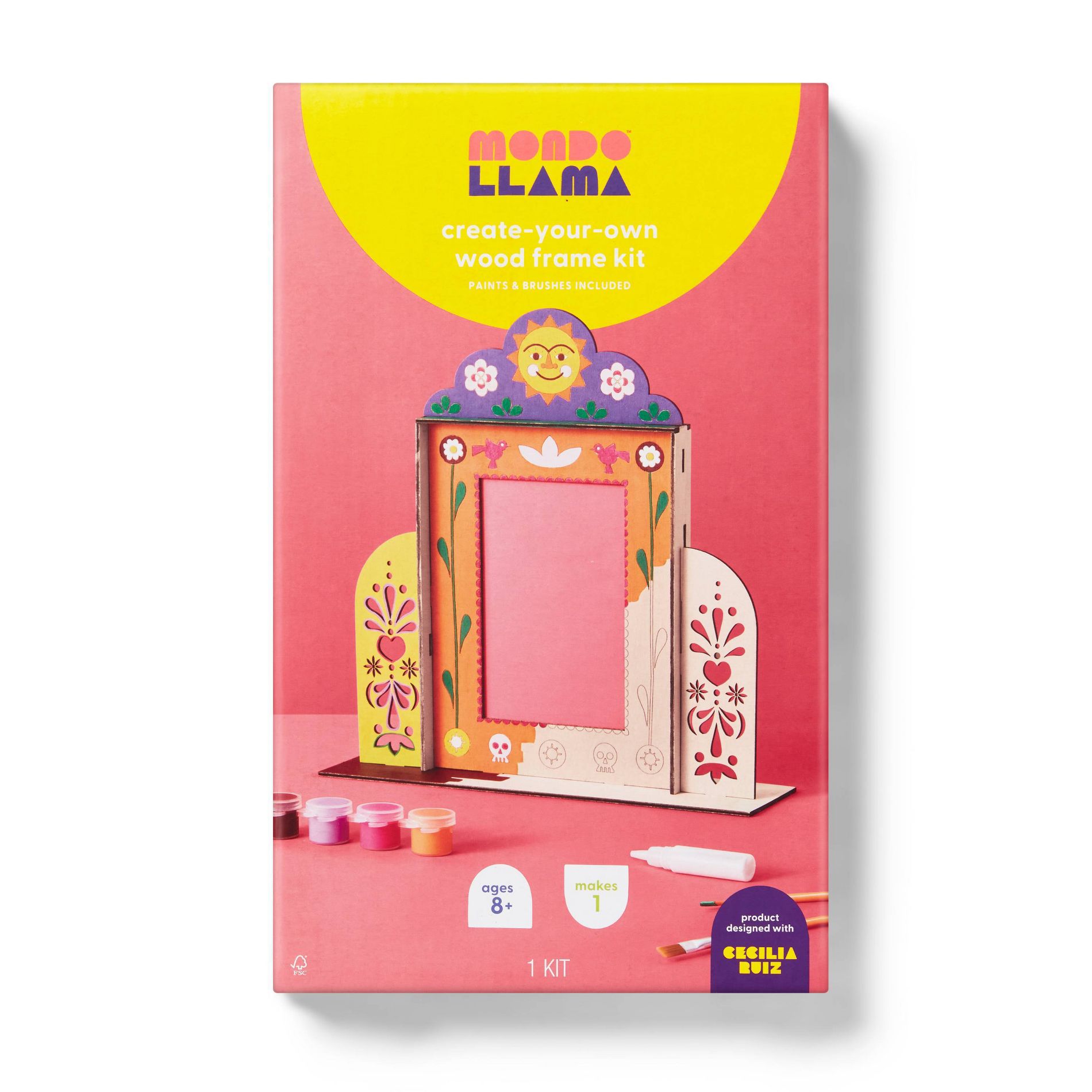 Día de Muertos Craft Wood Mini Ofrenda Painting Kit - Mondo Llama™