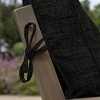 ARDEN Outdoor Plush Modern Tufted Chaise Cushion, 76 x 22, Water Repellent, Fade Resistant, Tufted Cushion for Chaise Lounger 76 x 22, Black Leala - 2 of 4