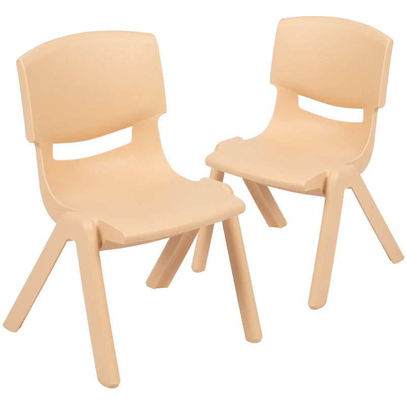 Flash Furniture 2 Pack Plastic Stackable School Chair with 10.5" Seat Height, 1 of 15