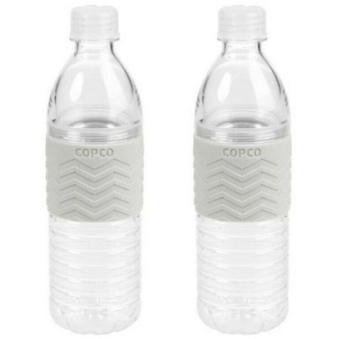 Copco Hydra Reusable Tritan Water Bottle with Spill Resistant Lid and  Non-Slip Sleeve, 16.9-Ounce, Chevron Gray