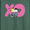 Women's - Peanuts - Xo Schroeder Lucy Lightweight French Terry Wide Neck Long Sleeve Shirt - 2 of 4