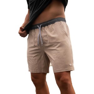 Burlebo Men's Athletic Workout 5.5" Inseam Shorts With Built-in Liner - 1 of 3