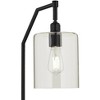 Possini Euro Design Modern Industrial 62 1/2" Tall Standing Floor Lamp Downbridge Arc Black Gold Metal Brass Finish Living Room Bedroom House Reading - 3 of 4